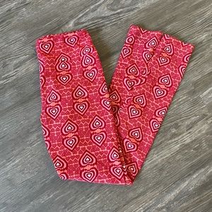 LulaRoe Heart Print Leggings